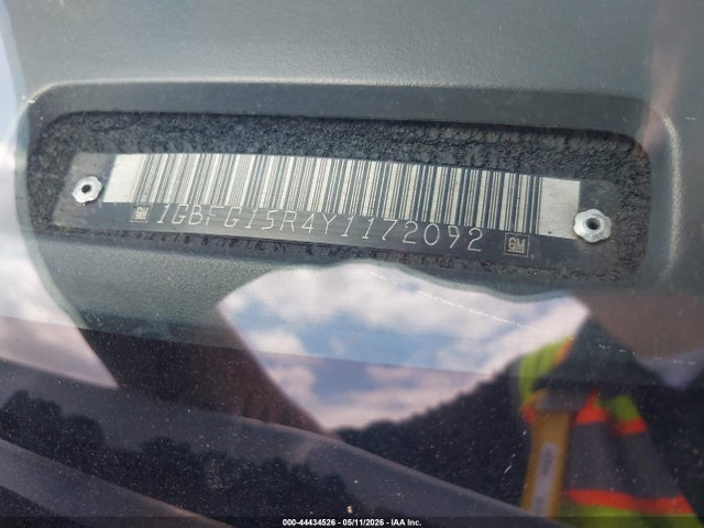 2000 Chevrolet Express Upfitter Pkg. მანქანა იყიდება აუქციონზე, vin: 1GBFG15R4Y1172092, აუქციონის ნომერი: 44434526