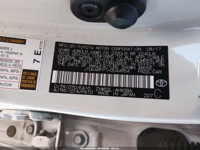 JTDKARFP1H3044954 Toyota Prius Prime Advanced