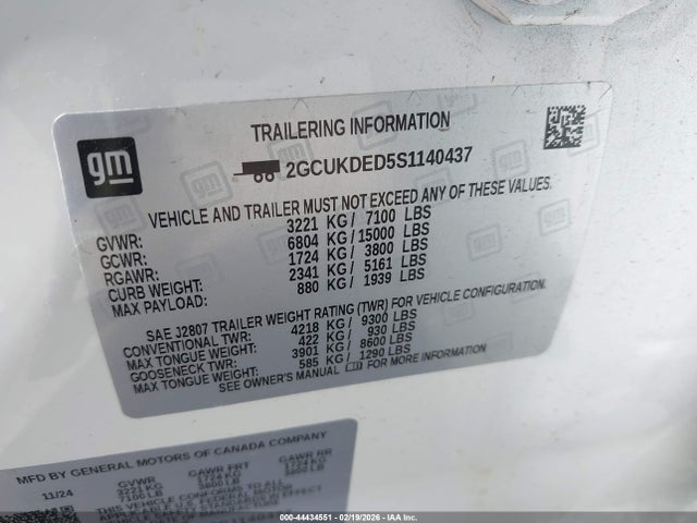 2GCUKDED5S1140437 Chevrolet Silverado 1500 4wd Standard Bed Lt