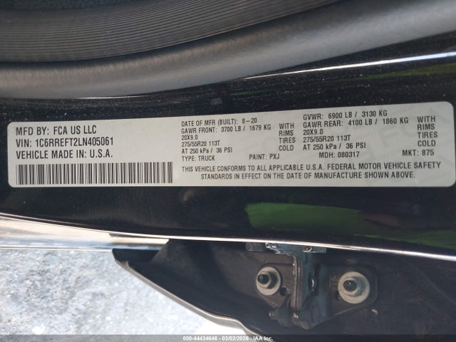 2020 RAM 1500 1C6RREFT2LN405061 Photo 8