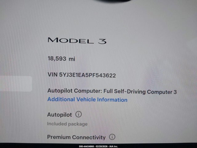 2023 TESLA MODEL 3 5YJ3E1EA5PF543622 Photo 6