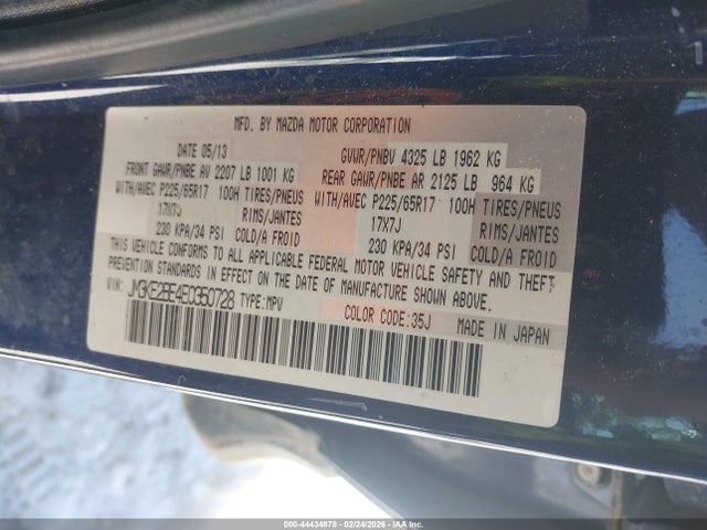 Aukcja sprzedaży 2014 Mazda Cx-5 Sport, vin: JM3KE2BE4E0350728, numer aukcji: 44434878