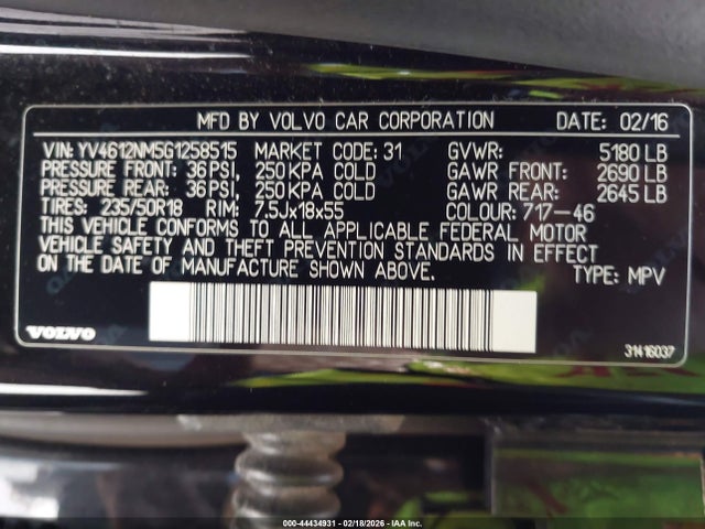 2016 VOLVO XC70 YV4612NM5G1258515 Photo 8