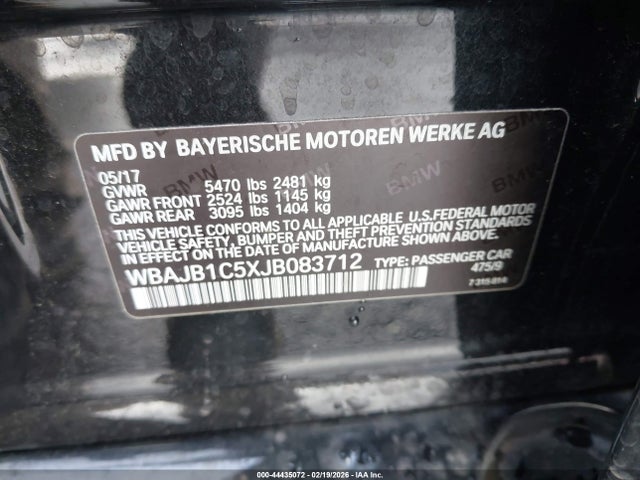 WBAJB1C5XJB083712 BMW 530e Xdrive Iperformance