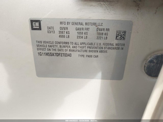 2013 CHEVROLET MALIBU 1G11H5SA7DF270340 Photo 8