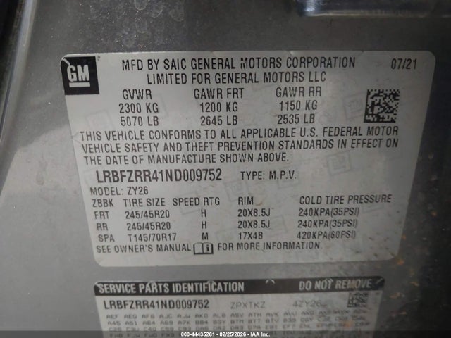 2022 BUICK ENVISION LRBFZRR41ND009752 Photo 8