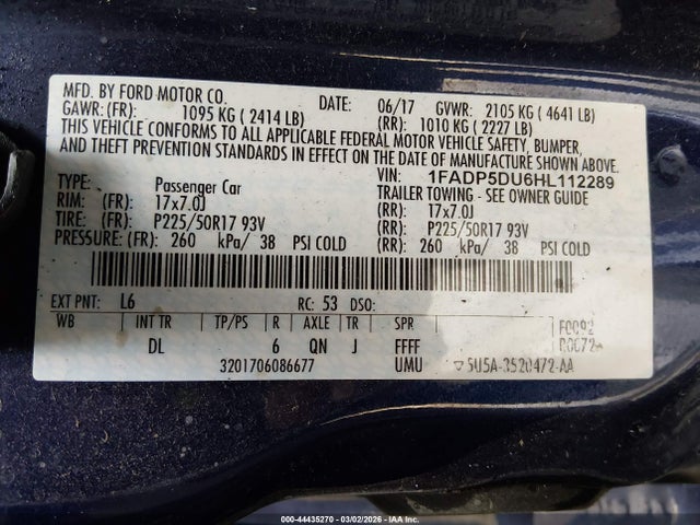2017 FORD C-MAX HYBRID 1FADP5DU6HL112289 Photo 8