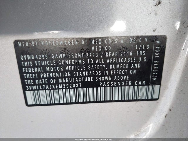 3VWLL7AJXEM392037 Volkswagen Jetta 2.0l Tdi