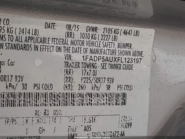2015 FORD C-MAX HYBRID 1FADP5AUXFL123197 Photo 8
