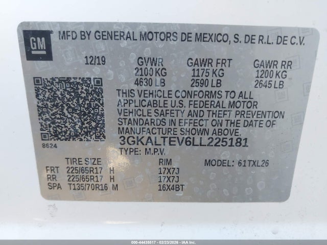 2020 GMC TERRAIN 3GKALTEV6LL225181 Photo 8