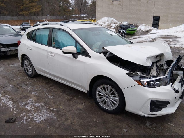 2018 Subaru Impreza 2.0i Premium მანქანა იყიდება აუქციონზე, vin: 4S3GTAB63J3713908, აუქციონის ნომერი: 44435582