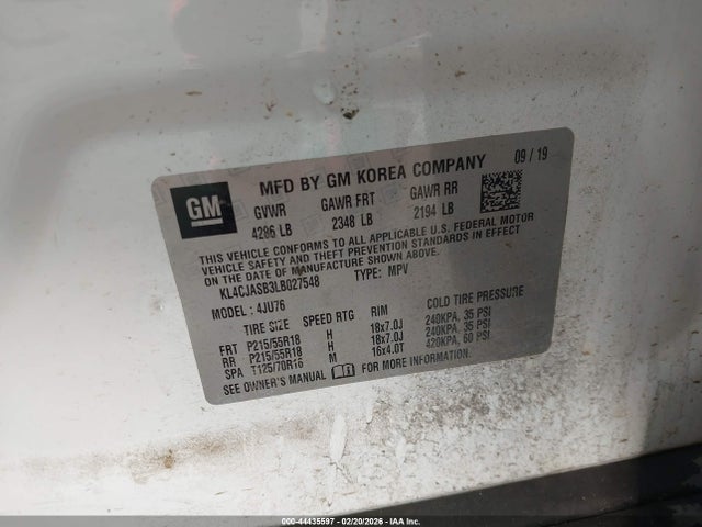 2020 BUICK ENCORE KL4CJASB3LB027548 Photo 8