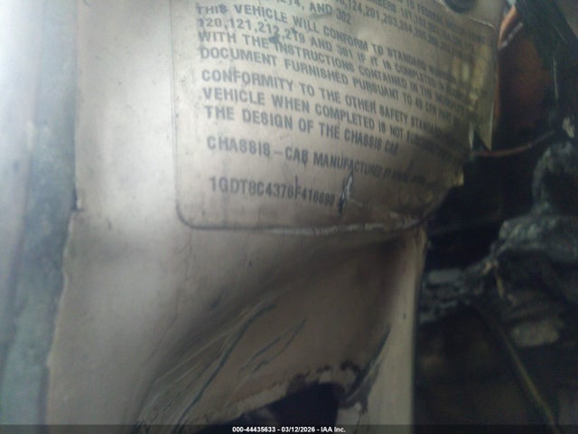 44435633 :رقم المزاد ، 1GDT8C4376F416690 vin ، 2006 Gmc Tc8500 Tandem مزاد بيع