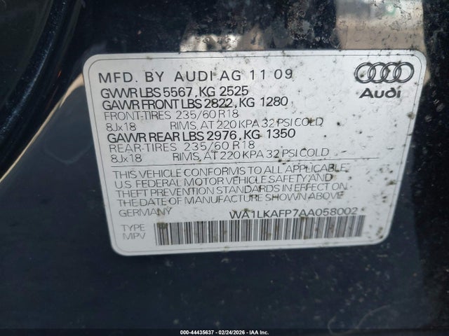 2010 AUDI Q5 WA1LKAFP7AA058002 Photo 8