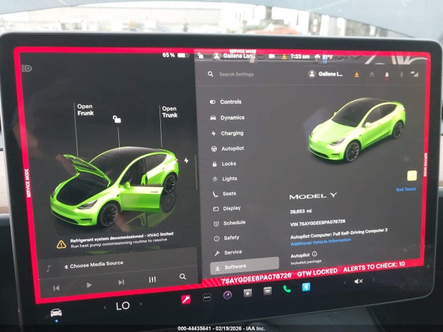 Aukcja sprzedaży 2023 Tesla Model Y Awd/long Range Dual Motor All-wheel Drive, vin: 7SAYGDEE8PA078726, numer aukcji: 44435641