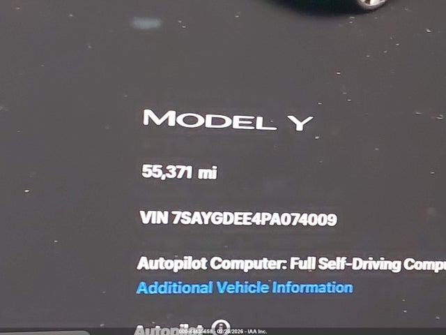 7SAYGDEE4PA074009 Tesla Model Y Awd/long Range Dual Motor All-wheel Drive