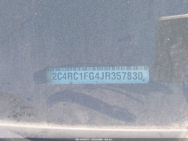 Продажа на аукционе авто 2018 Chrysler Pacifica Touring Plus, vin: 2C4RC1FG4JR357830, номер лота: 44435731