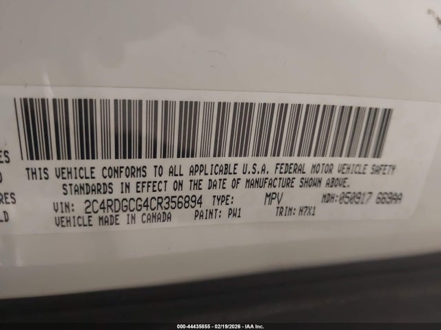 2012 DODGE GRAND CARAVAN 2C4RDGCG4CR356894 Photo 8