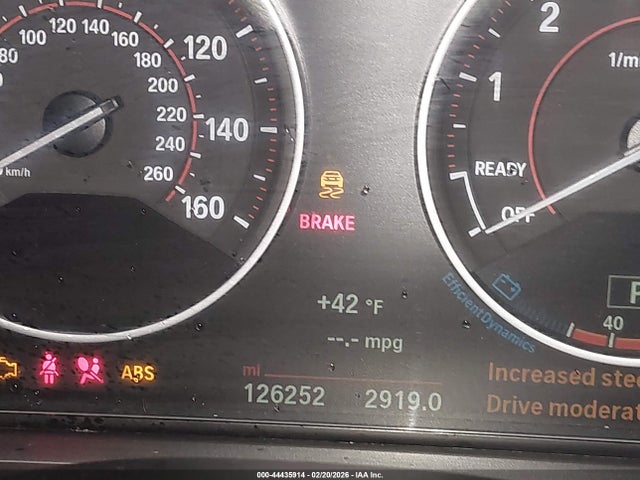 2016 Bmw 328i Xdrive მანქანა იყიდება აუქციონზე, vin: WBA8E3G56GNT79653, აუქციონის ნომერი: 44435914
