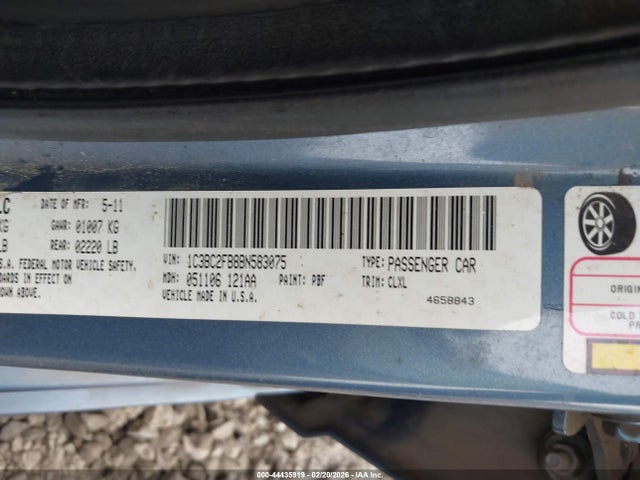 2011 CHRYSLER 200 1C3BC2FB8BN583075 Photo 8