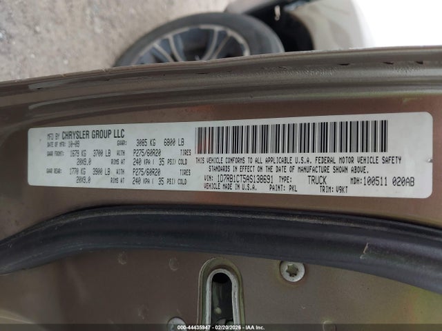 2010 DODGE RAM 1500 1D7RB1CT5AS138691 Photo 8