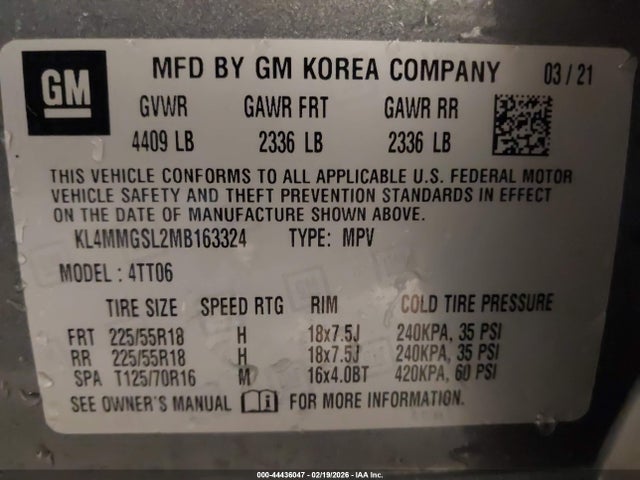 2021 BUICK ENCORE GX KL4MMGSL2MB163324 Photo 8