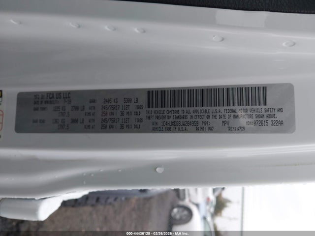 2018 Jeep Wrangler Unlimited Sport S 4x4 მანქანა იყიდება აუქციონზე, vin: 1C4HJXDG8JW284959, აუქციონის ნომერი: 44436128
