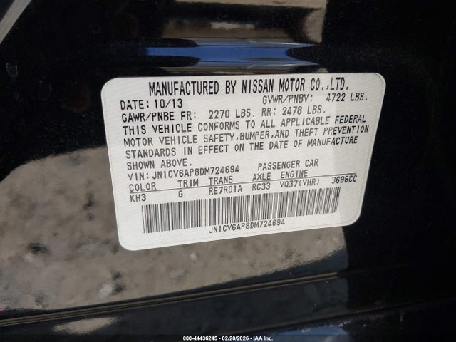 2013 INFINITI G37 JN1CV6AP8DM724694 Photo 8