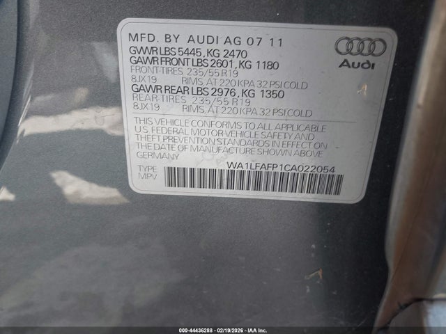 2012 AUDI Q5 WA1LFAFP1CA022054 Photo 8
