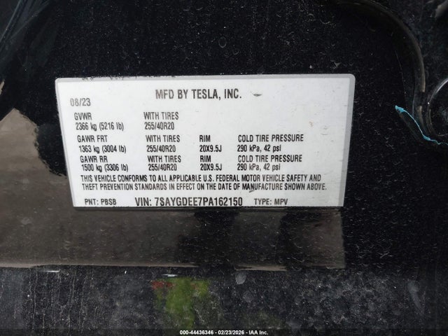 2023 TESLA MODEL Y 7SAYGDEE7PA162150 Photo 8