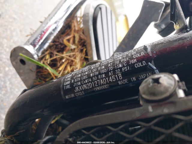 44436622 :رقم المزاد ، JKAVN2D127A014518 vin ، 2007 Kawasaki Vn900 D مزاد بيع