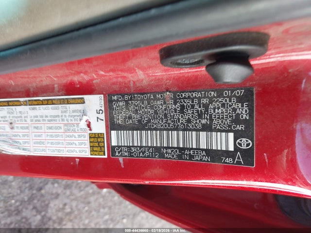 2007 TOYOTA PRIUS JTDKB20U577613038 Photo 8