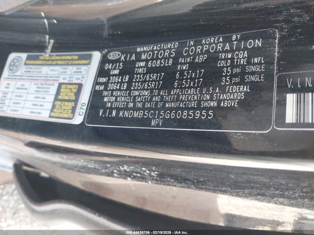 KNDMB5C15G6085955 KIA SEDONA LX