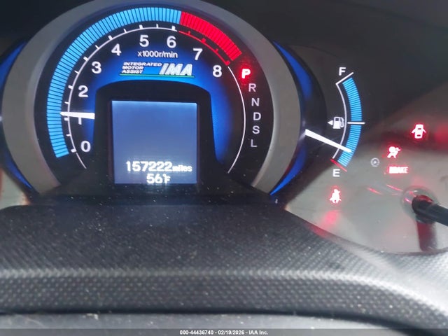 44436740 :رقم المزاد ، JHMZE2H50AS022220 vin ، 2010 Honda Insight Lx مزاد بيع