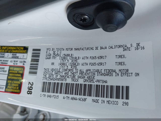 3TMCZ5AN2HM058078 Toyota Tacoma Trd Sport