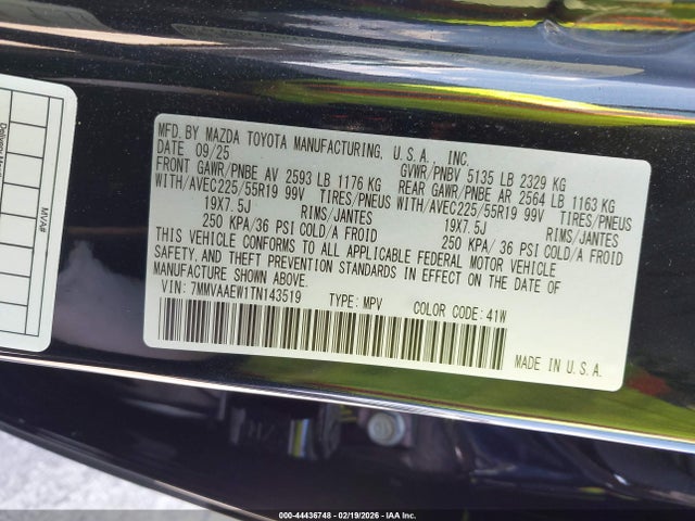 Продажа на аукционе авто 2026 Mazda Cx-50 Hybrid Premium Plus, vin: 7MMVAAEW1TN143519, номер лота: 44436748