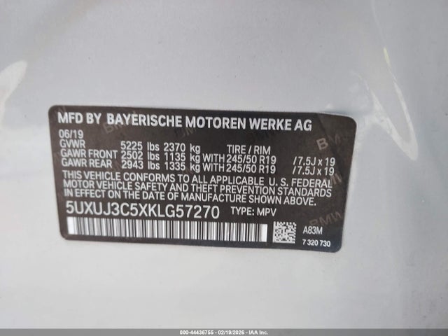 2019 BMW X4 5UXUJ3C5XKLG57270 Photo 8