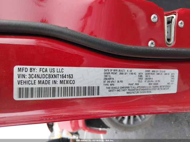 Jeep Compass (red) Edition 4x4 2022 3C4NJDCBXNT164163 Image 9