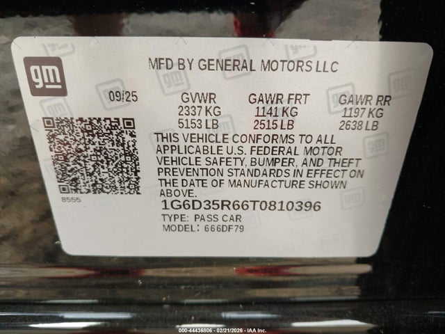 2026 CADILLAC CT5-V 1G6D35R66T0810396 Photo 8