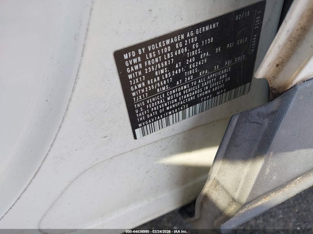 WVGAV7AX1FW581472 Volkswagen TIGUAN SE