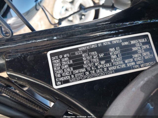 ME3FCP207RK301091 Royal Enfield Motors Hunter 350