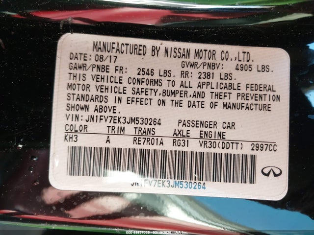 2018 INFINITI Q60 JN1FV7EK3JM530264 Photo 8