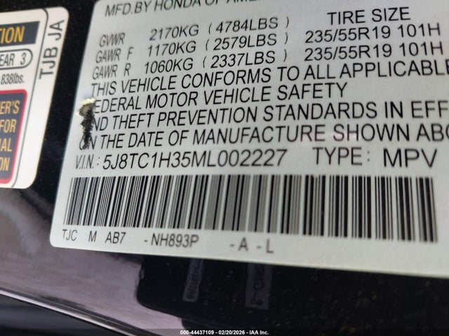 2021 ACURA RDX 5J8TC1H35ML002227 Photo 8