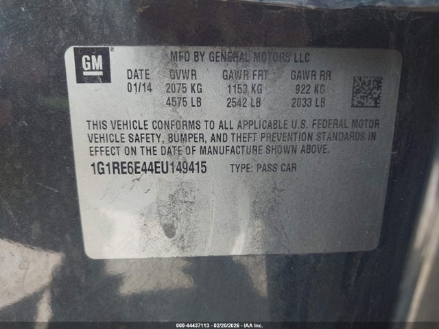 2014 CHEVROLET VOLT 1G1RE6E44EU149415 Photo 8