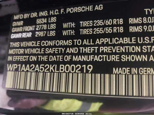 2019 PORSCHE MACAN WP1AA2A52KLB00219 Photo 8