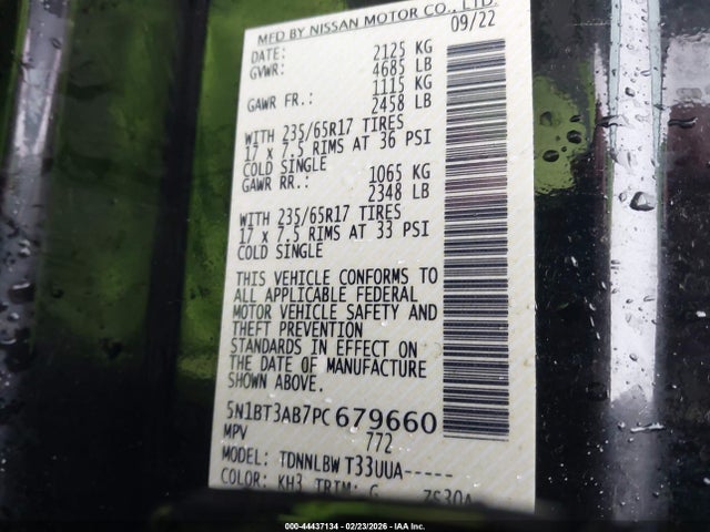 Nissan Rogue S Intelligent Awd 2023 5N1BT3AB7PC679660 Image 9