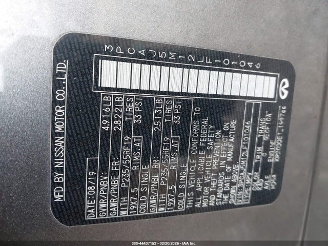 2020 INFINITI QX50 3PCAJ5M12LF101046 Photo 8