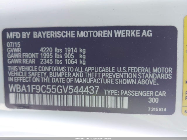 2016 BMW 228I WBA1F9C55GV544437 Photo 8