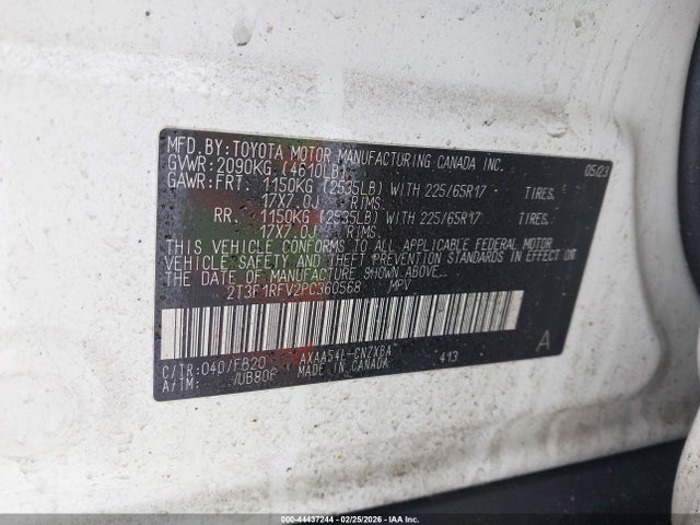 Toyota RAV4 LE 2023 2T3F1RFV2PC360568 Image 9