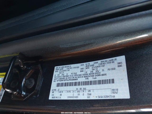 Ford F-150 Xlt 2018 1FTEW1EP2JFE64969 Image 9